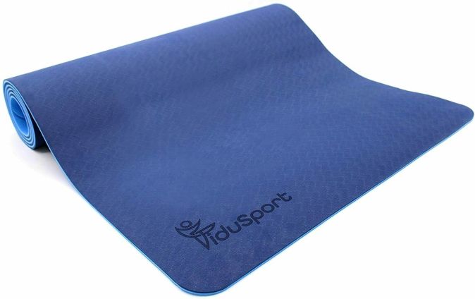 Fidusport Bunt TPE Gymnastikmatte Yogamatte Fitnessmatte 183x61x0,6 