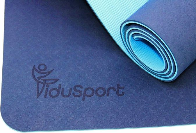 Fidusport Bunt TPE Gymnastikmatte Yogamatte Fitnessmatte 183x61x0,6 