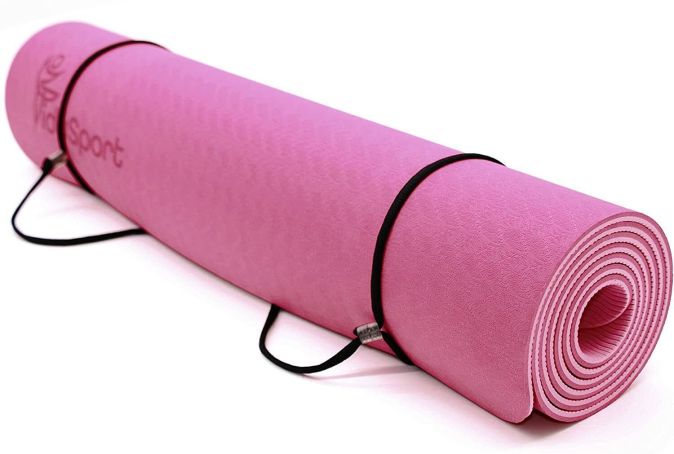 Fidusport Bunt TPE Gymnastikmatte Yogamatte Fitnessmatte 183x61x0,6 