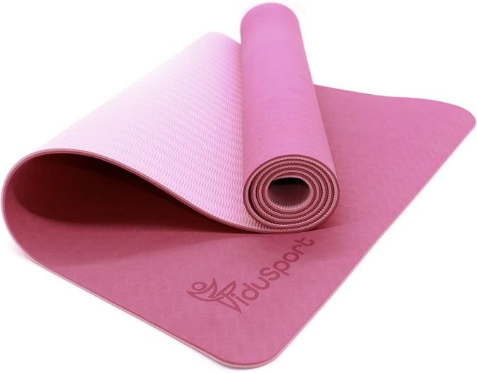 Fidusport Bunt TPE Gymnastikmatte Yogamatte Fitnessmatte 183x61x0,6 