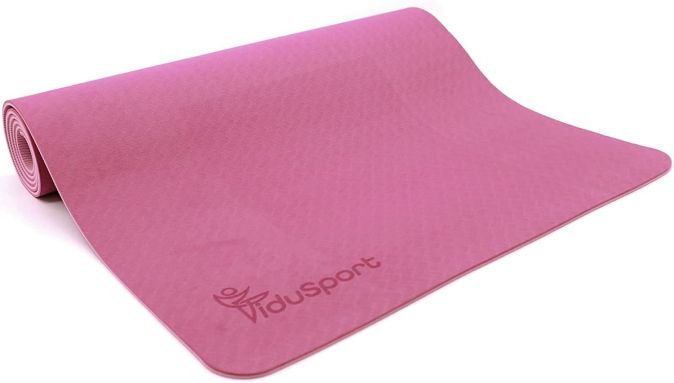 Fidusport Bunt TPE Gymnastikmatte Yogamatte Fitnessmatte 183x61x0,6 