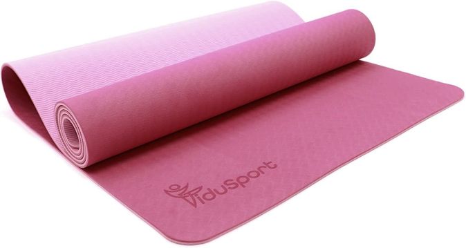 Fidusport Bunt TPE Gymnastikmatte Yogamatte Fitnessmatte 183x61x0,6 