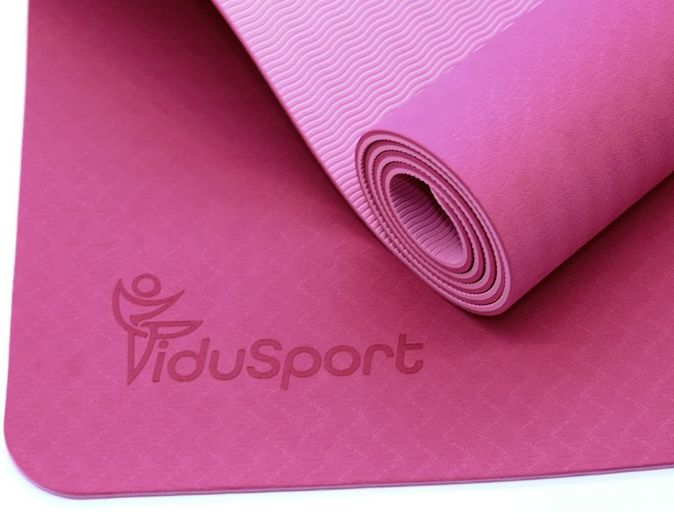 Fidusport Bunt TPE Gymnastikmatte Yogamatte Fitnessmatte 183x61x0,6 