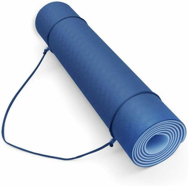 Fidusport Bunt TPE Gymnastikmatte Yogamatte Fitnessmatte 183x61x0,6 