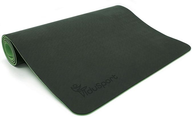 Fidusport Bunt TPE Gymnastikmatte Yogamatte Fitnessmatte 183x61x0,6 