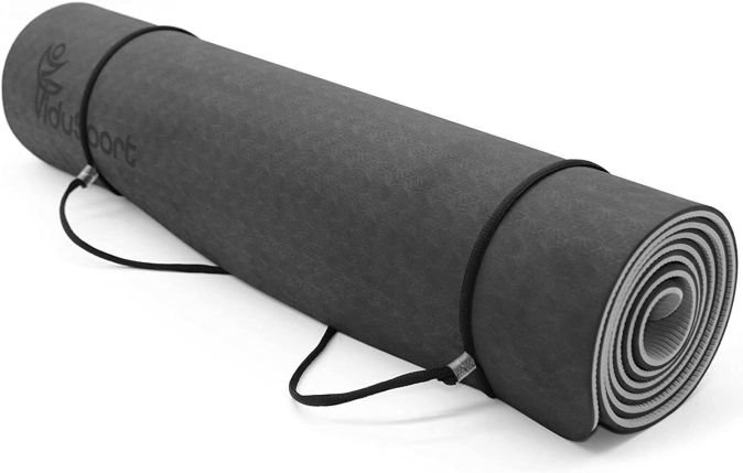 Fidusport Bunt TPE Gymnastikmatte Yogamatte Fitnessmatte 183x61x0,6 