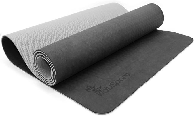 Fidusport Bunt TPE Gymnastikmatte Yogamatte Fitnessmatte 183x61x0,6 