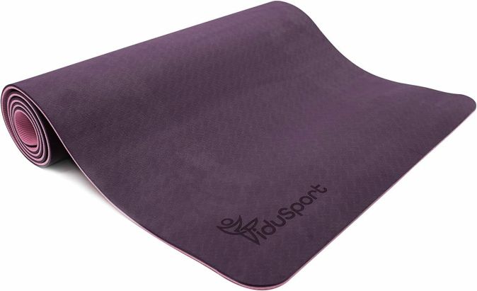 Fidusport Bunt TPE Gymnastikmatte Yogamatte Fitnessmatte 183x61x0,6 