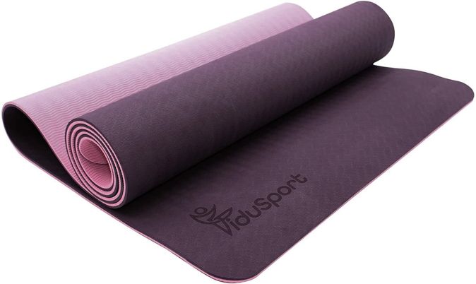 Fidusport Bunt TPE Gymnastikmatte Yogamatte Fitnessmatte 183x61x0,6 