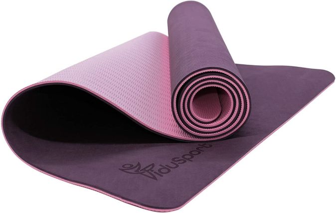 Fidusport Bunt TPE Gymnastikmatte Yogamatte Fitnessmatte 183x61x0,6 