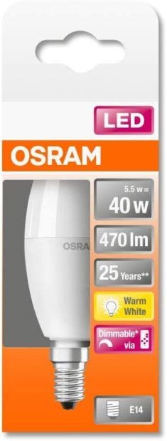 OSRAM STAR+ RGBW LED Lampe E14 mit Fernbedienung 40W Dimmbar OSRAM STAR+ RGBW LED Lampe E14 mit Fernbedienung 40W Dimmbar