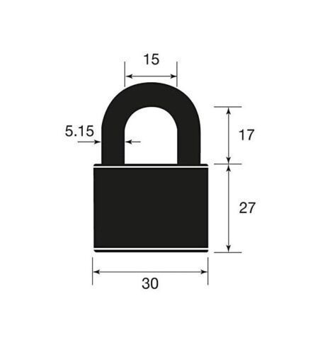 YALE Vorhängeschloss 30mm Messing Koffer Schloss inkl. 3 Schlüssel