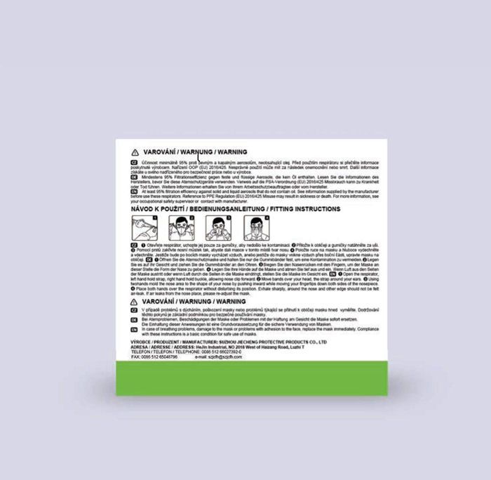 Fiducia 10x FFP 2 FFP2 KN95 Masken Atemschutzmaske Einzelverpackung | CE Zertifikat CE2163 geprüft EN149:2001+A1:2009