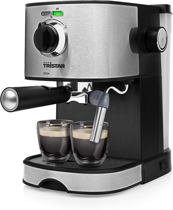 Tristar Espressomachine Siebträgermachine 850W 1,2L 2 Person