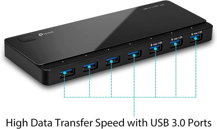 TP-Link UH700 7-Port USB 3.0 Verteiler Hub Highspeed 5 Gbit USB Adapter [B-WARE]