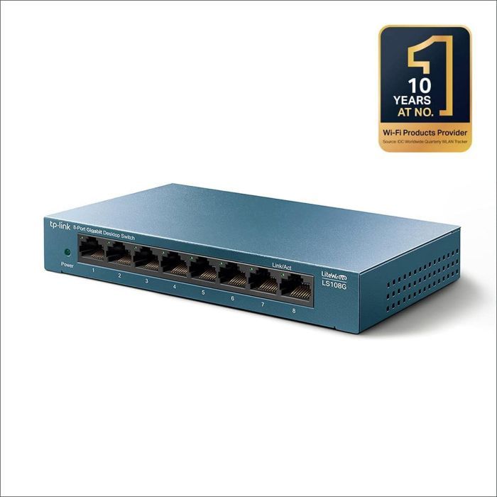 TP-Link TL-LS108G 8 Port Gigabit Netzwerk LAN Ethernet Verteiler [B-WARE]