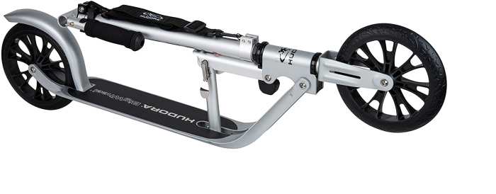 HUDORA 14709 BigWheel 205-Das Original mit RX Pro Technologie-Tret-Roller klappbar-City-Scooter, silber [B-WARE]