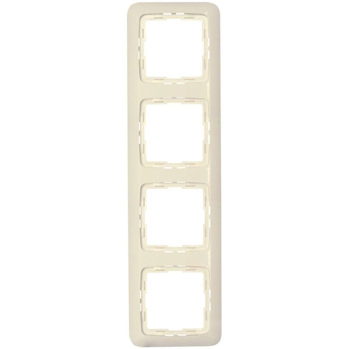 Kopp Rivo Abdeckrahmen 4-Fach für Lichtschalter Steckdose Creme