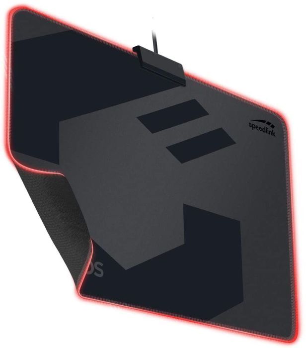 Speedlink ORIOS LED Gaming Mousepad - Gaming-Mauspad mit LED-beleuchtetem Rand - schwarz 