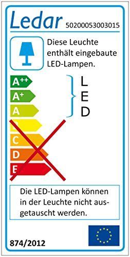 Ledar LED Ledar LED-Wandleuchte LEDs 5W Warmweiß 