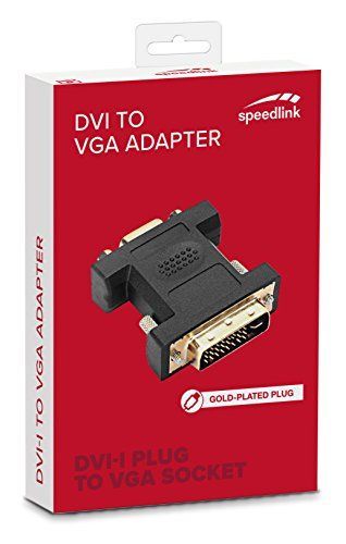 Speedlink (B-WARE) VGA auf DVI Adapter HQ (vergoldete Kontakte, zusätzliche Abschirmung) schwarz
