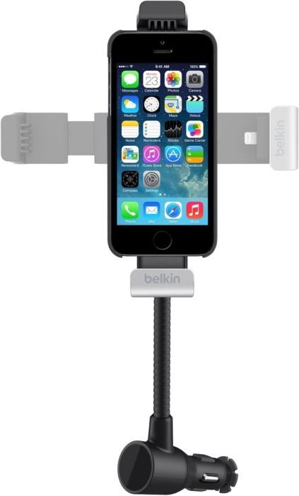 Belkin Auto-Halterung zum Laden und Navigieren für iPhone 5/5s/5c, iPhone 6/6s, inkl. KfZ-Ladegerät