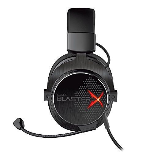 Creative (B-WARE) Sound BlasterX H7 Gaming Headset (7.1 Surround Pro, geeignet für PS4 und xBox One) schwarz