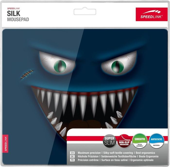 Speedlink Silk Mauspad 23x19cm Ergonomisch Mousepad Halloween PC optische Mäuse