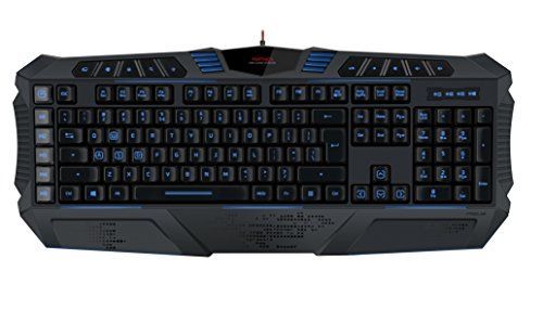 Speedlink PARTHICA Gaming Keyboard USB Gaming Tastatur LED Schwarz US Lay Out