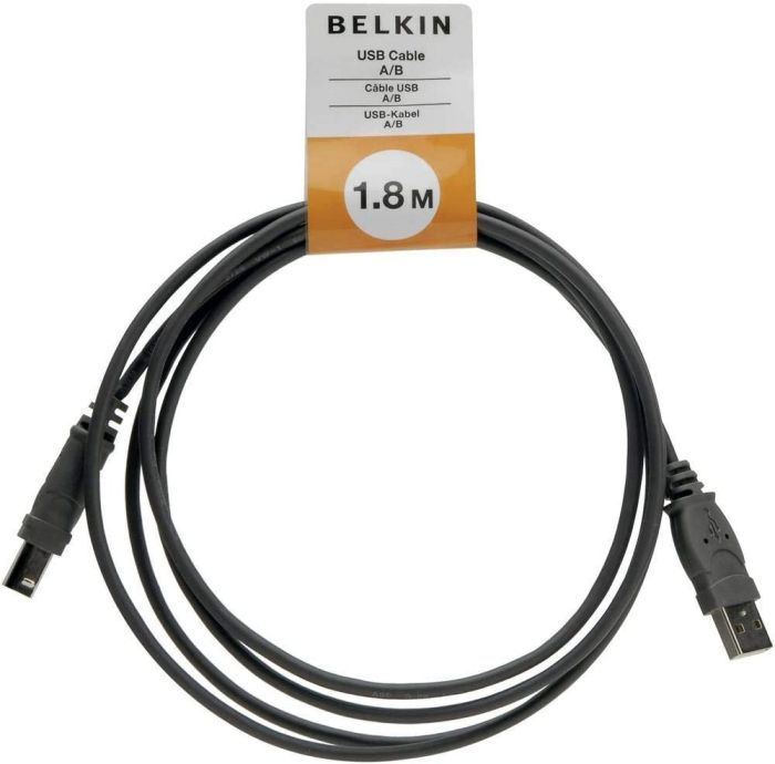 Belkin USB Kabel USB 2.0 USB-A USB-B Stecker Ladekabel Datenkabel 1,8 m Schwarz