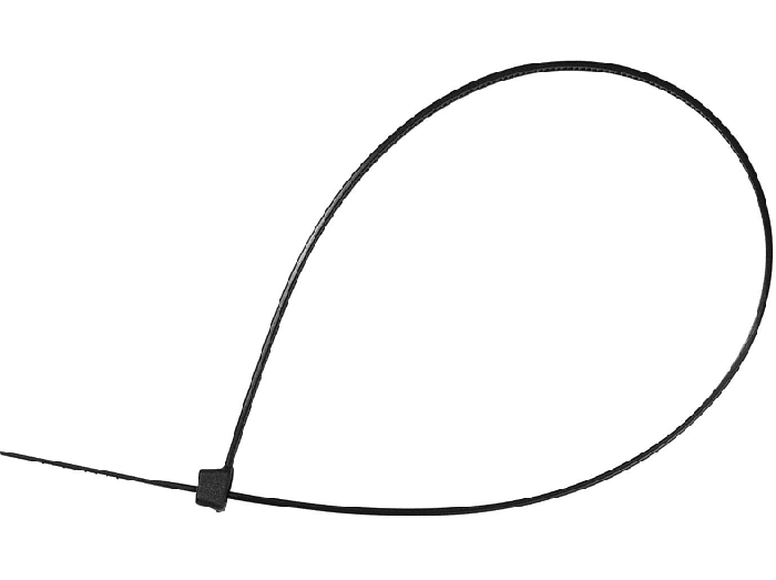 Vivanco 100 Stück Kabelbinder 4,6 / 200 mm 3 Verschiedenen Längen Schwarz