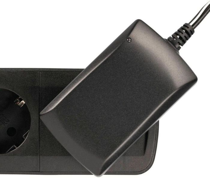 Hama 5- Fach Steckdosenleiste mit Schalter und Überspannungschutz Mehrfachsteckdose Wandmontage 1,5 m Schwarz