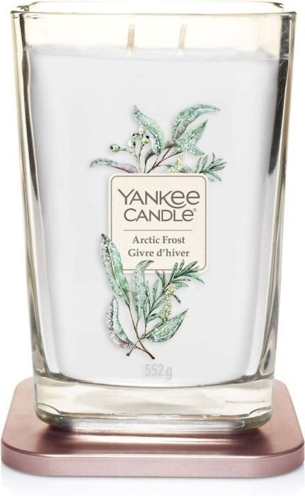 Yankee Candle Groß im Glas Raumduft Lufterfrischer 2-Docht Teelichter Arctic Frost bis 80 Uhr