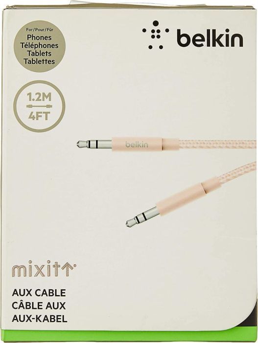 Belkin Mixit Audiokabel Klinkenkabel AUX Kabel Audioanschluss 1,2 m Rosegold