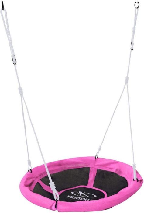HUDORA Nestschaukel 110cm Rundschaukel Tellerschaukel 100kg Gartenschaukel Pink
