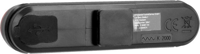 Fischer Fahrrad-Beleuchtungsset Front- und Rückleuchte IP44 Bremslicht mit Akku