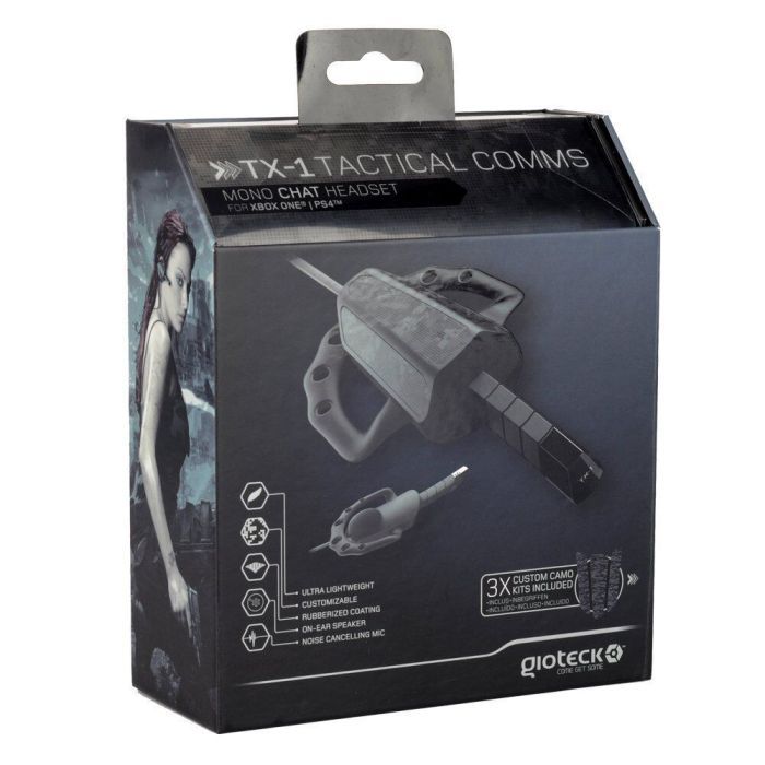 Gioteck TX-1 Tactical Mono Chat Headset für PS4,Xbox One Gaming Kopfhörer [B-WARE]