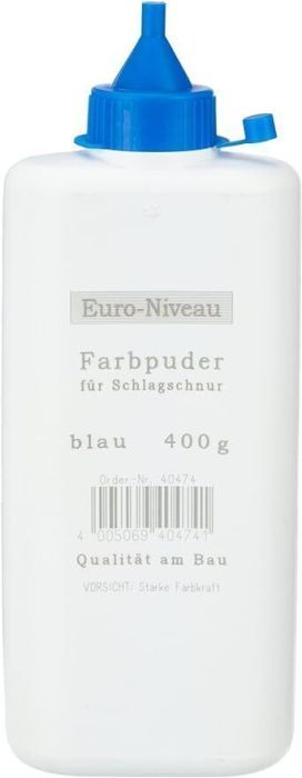 Stabila 40474 Euro Niveau Farbpuder für Schlagschnur 400g Blau [2ER]