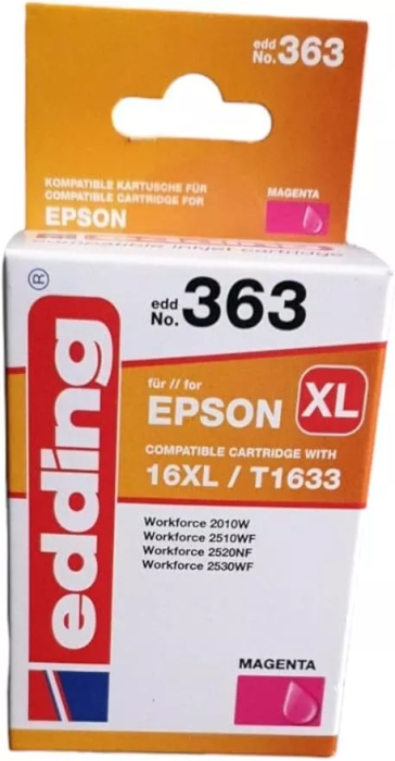 Edding 363 Druckerpatrone Ersetzt Epson 16XL/T1634 Einzelpatrone Kartusche 10ML