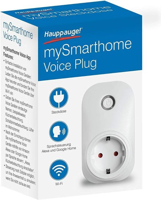 Hauppauge - mySmarthome Wifi Steckdose  Wlan Buchse Sprachsteuerung 