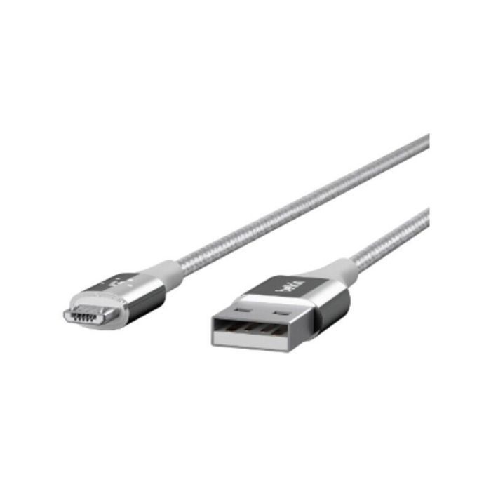 Belkin Mixit USB 2.0 Kabel Micro USB auf USB-A Datenkabel Ladekabel 1,2m Silber