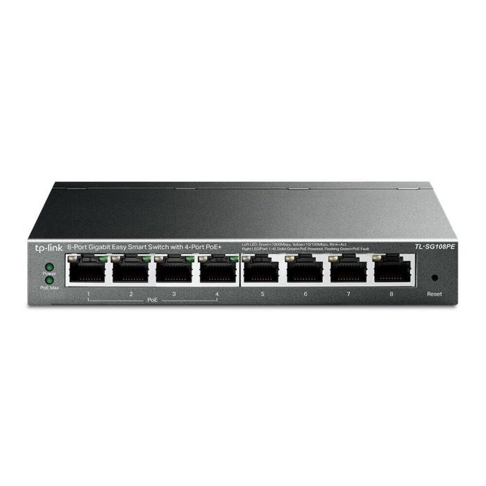  TP-Link TL-SG108PE Managed PoE Switch, 8 Port Gigabit Network [B-WARE]