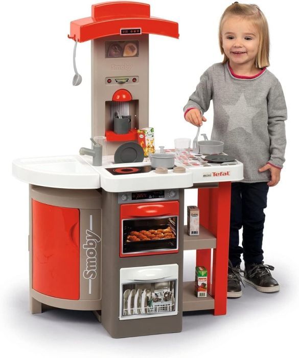Smoby mini Tefal Opencook klappbar Kinderküche Electric Spielküche mit Sound