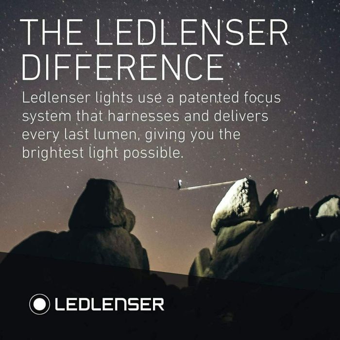 LED LENSER 2in1 Set | IH7R Akku Stirnlampe Kopflampe LUX + K1 Mini Taschenlampe