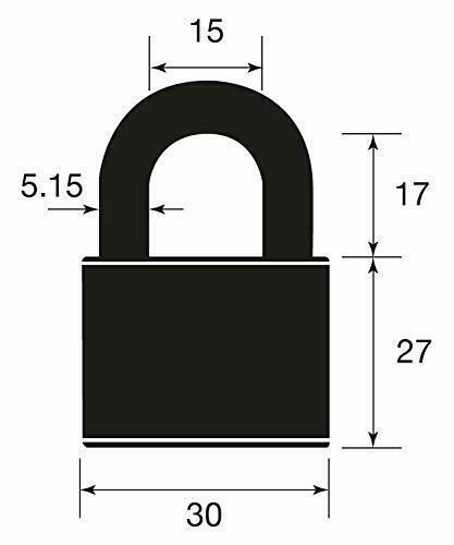 Yale Vorhängeschloss Vorhangschloss 30mm Bügelschloss Innen Koffer Schloss [2er-Pack]
