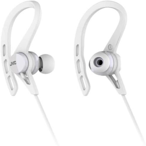 JVC Sport Kopfhörer Bluetooth In-Ear Kabellos Headset mit Mikrofon IPX2 Weiß