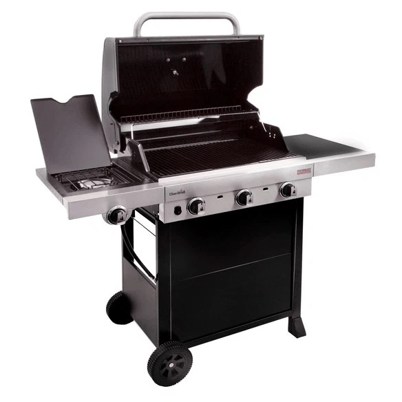 Char Broil Gasgrill mit Seitenbrenner 3 Brenner Seitenkocher BBQ Grillwagen 330B