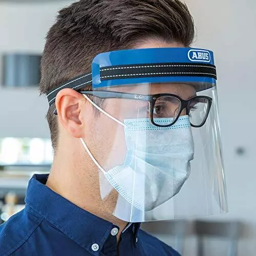 ABUS Gesichtsschutz Visier Schutzschild Schutz Gesichtsschild mit Ersatzvisier