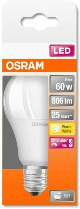 OSRAM E27 LED Lampe mit Fernbedienung RGBW+ Birne 9W = 60W Dimmbar Farbwechsel