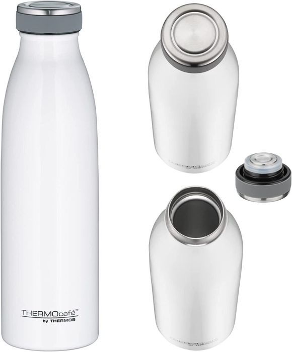 Thermos 500 ml Trinklasche Thermoflasche Isolierflasche 12 Stunden heiß, 24 Stunden kalt Weiß BPA Frei